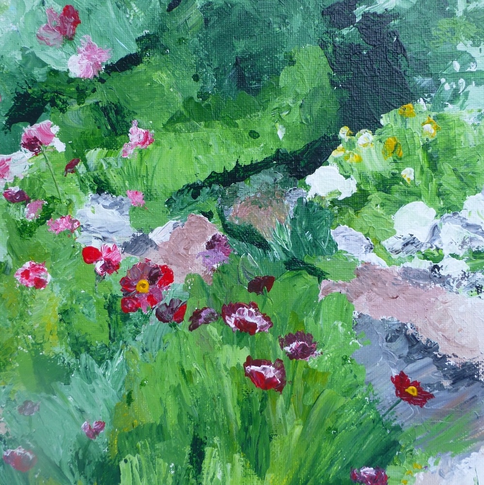 "Garden Path"  original painting by me